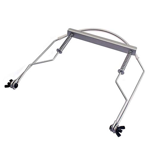 difcuyg5Ozw Portable 10 Holes Harmonica Neck Holder Lightweight Mouth Organ Support Stand Bracket Cradle Adjustable- Silver