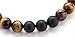 Hamoery Men Women 8mm Tiger Eye Stone Beads Bracelet Elastic Natural Stone Yoga Bracelet Bangle (Tiger Eye Matte)