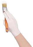 Glove Specialties Inc 00815 Handi-Works Vinyl Disposable Latex Gloves, 100 Count, White