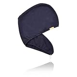 Aquis Lisse Luxe Hair Turban - Stormy Sky - 10.5 x 29in - 27 x 74 cm