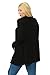 Pastel by Vivienne Women's Long Sleeve Jersey Plus Size Cardigan XX-Large Black