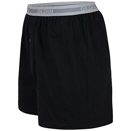 Gildan Men's Knit Boxers Multipack, Black (5 Pack), Medium Pricepulse