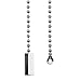 Hestya 2 Pack Beaded Pull Chain Extension Cuboid Pendant with Connector for Ceiling Light Fan Chain