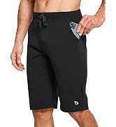 BALEAF Men's Long Shorts Cotton Below 