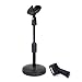 ZRAMO Desk Top Adjustable Stand for Retro Microphone Large Size Microphone, come with Two Clip (not Including any Mics)