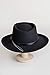 Overland Sheepskin Co Quincy Crushable Wool Waterproof Gambler Hat Black