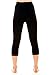 SlimHot® Women's Hot Slimming Capri Pants Leggings, Anti-Cellulite Body Shape Wear Shapewear Weight Loss, L Black