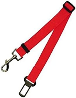UniversalGadgets Red Adjustable Pet Car Safety Belt Dog Harness Back Lead Leash Travel Clip