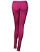 MBE Women's Basic Everyday Skinny Stretchy Colored Knit Jeggings Pants