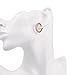 Unity-Link Hoop Earrings Set Fashion Earrings Jewelry for Woman Ear Button Round Circle Earrings for Pierced Ears