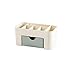 FarJing Makeup Organizer Cosmetic Storage Saving Space Desktop Drawer Box Fit for Brushes Palettes Makeup Storage