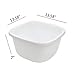Obston 18 Quart Washing Basin Dish Pan, White
