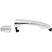 Parts Galaxy Exterior Door Handle for 2011-2015 Kia Sorento Rear, Driver Side Chrome Plastic
