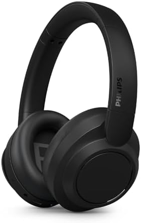 TAH6529BK/00 - Auriculares inalámbricos Bluetooth con cancelación de Ruido, Calidad de Llamada Superior, Asistente de Voz Compatible con hasta 45 Horas de reproducción de música, Color Negro