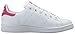 adidas Originals Stan Smith Sneaker, Core White/White/Bold Pink, 5 US Unisex Big Kid