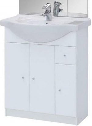 Badmobel Set Flamenco 75cm Waschbecken Waschbeckenunterschrank Amazon De Kuche Haushalt