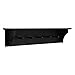 Kiera Grace Foster Floating Shelves Modern Wall Mounted Hanging Shelf Coat Rack with 5 Pegs, Office, 24