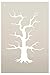 Spooky Hollow Tree Stencil by StudioR12 | Haunted Halloween Art - Mini 4 x 6-inch Reusable Mylar Template | Painting, Chalk, Mixed Media | Use for Journaling, DIY Home Decor - STCL742_1