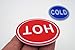NanTun ABS Self Stick Cold Water Label Hot Water Label 1 Pair
