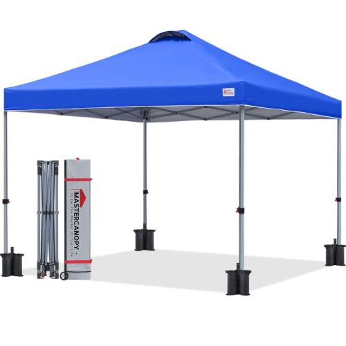 MasterCanopy Pop-up-Pavillon 2,5x2,5 mit Entlüftung, Blau