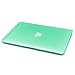 LENTION Hard Case for MacBook Air (13-inch, Mid 2009 to 2017) - Model A1369 and A1466 - (Previous Generation), with Keyboard Cover and Port Plugs, Matte Finish Case with Rubber Feet (Frost Green)
