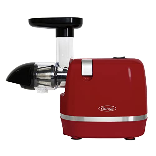 Omega H3000RED Cold Press 365 Juicer Slow Masticating Extractor Creates