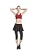 HonourSport Women Skirted Leggings Capris Running Skirt with Leggings
