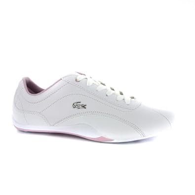 lacoste womens white leather trainers
