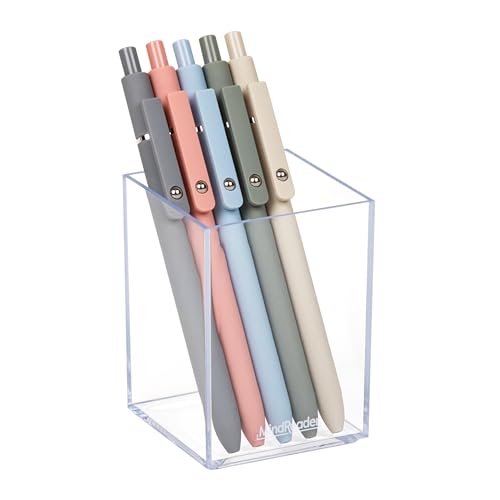 Mind Reader Pen Cup, Accessory Holder, Desktop Organization, Office, Acrylic, C…