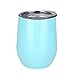 Birsppy TANGDIAABBCC Uspeedy 12 OZ Stainless Steel Wine Glasses, Wine Cup, Wine Tumbler Sippy Cup with Lid for Red Wine, Cocktail, Liquors and Nonalcoholic Beverages (Color 0 6)