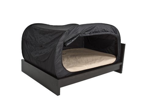Privacy Pop Bed Tent (Full Bunk) - BLACK