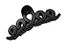 Zhooch Hair Claw Clip -Twist & Swirl. Hair Jaw, Butterfly Hair Clip with Inner teeth, Premium quality, Painted Strong Hold Spring, for Thick Hair, Medium Hair. (Matte Black)