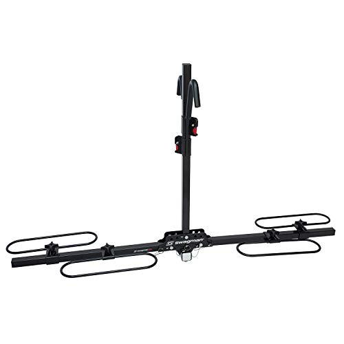 soporte para bicicleta swagman xc2 con soporte de enganche, negro, receptor de 2 pulgadas