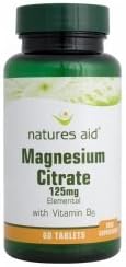 The Healthy Option Magnesium - 125Mg Citrate (With Vitamin B6) - 60 Tabs