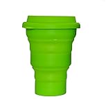 LevelOne Collapsible Travel Silicone Camping Cup 16oz BPA Free