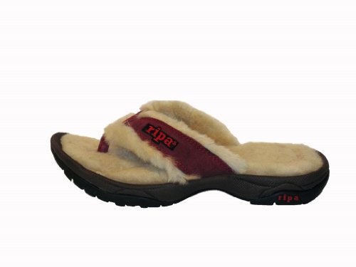 Buy Ripa Mens/Womens Adult Himalayan Garnet Shearling Slipper Sandal, US  Mens 12/Womens 14 Online at desertcartAngola