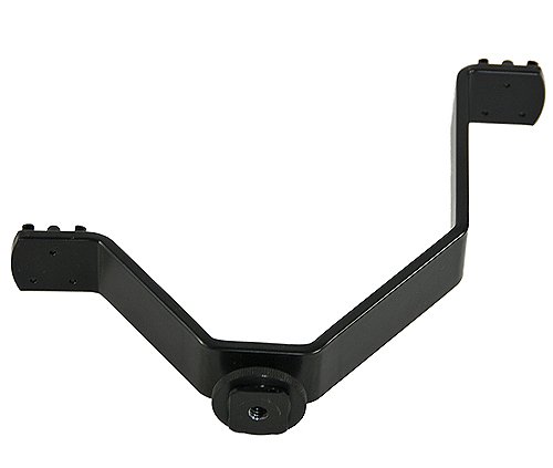 Fancierstudio Dual Mount Light And Sound Bracket, Camcorder Dual Mount Bracket for Video Lights and Microphones