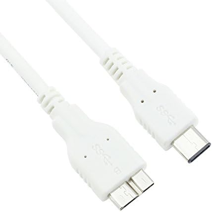 COOLIS Hi - Speed USB 3.0 Type C to Standard Type Micro B Male Charging &amp; Data Cable, White(1.0meter/3.3Feet)