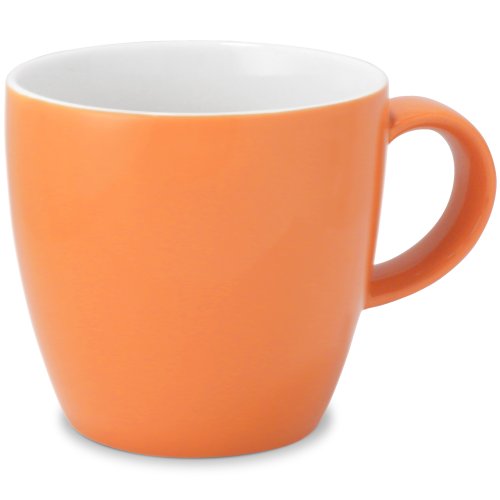 FORLIFE Uni Tea/Coffee Cup with Handle (Set of 4), 11 oz, Carrot