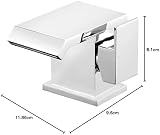 Funime Waterfall Basin Tap Chrome Brass Square Mixer Sink Faucet UK Fittings view 10