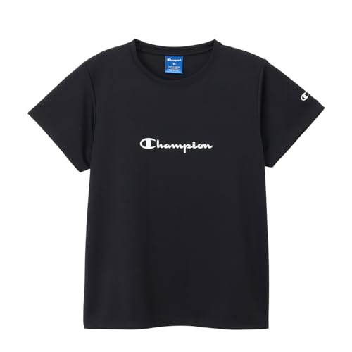 半袖シャツ 丸首 抗菌防臭 速乾 UVカット スクリプトロゴ ショートスリーブドライTシャツ CW-CS351Z-090-L