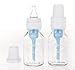 Dr. Brown's Bottle Tote and Standard Original Glass Baby Bottles, 4 Ounce, 2 Count