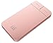 [Apple MFI Certified] LAX 4000 mAh Slim and Compact External Battery Charger, Portable Power Bank and Travel Charger with Built-in Lightning for iPhone & Micro USB Cables (Rose Gold)