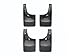 WeatherTech Custom No Drill Splash Guard MudFlaps for - Front & Rear Set (110026-120026), Black