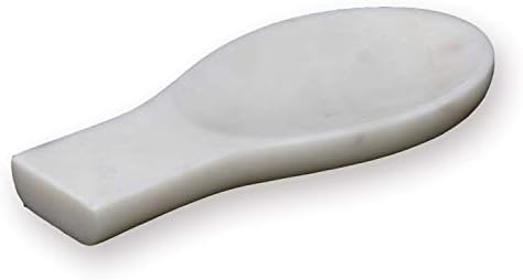 Organic Home Spoon Rest Spoon White Marble