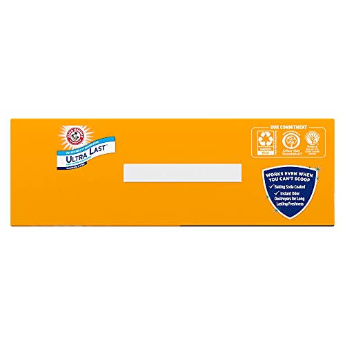 ARM & HAMMER ULTRA LAST CLUMPING CAT LITTER UNSCENTED MULTICAT 18 LBS. PET FRIENDLY WITH BAKING SODA ODOR CONTROL LITTER