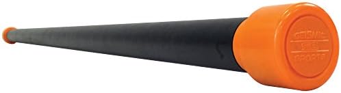Seismic Sports - 5 lb Weighted Bar - 5 Pound Padded Exercise Workout Bar Orange End Cap for Crossfit, HIIT, Plyo, Cross Training and Cardio Exercise