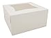 SCT white window bakery boxes with tuck-in lid, 10 x 10 x 5, white, paper, 150/carton