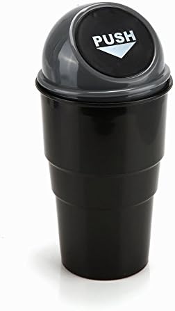 Mini Car Auto Waste Trash Rubbish Bin Can Office Home Garbage Case Holder (Gray)