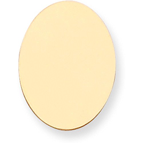 14K Gold Oval Stamping Disc 0.018
